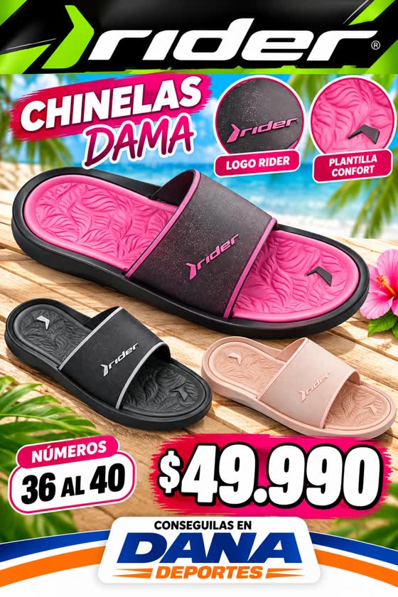 Rider Chinelas Dama